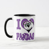 Ik hou van panda's mok (Links)