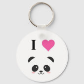 Ik hou van panda's sleutelhanger (Voorkant)