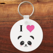 Ik hou van panda's sleutelhanger (Voorkant)