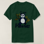 Ik hou van panda's t-shirt (Design voorkant)