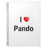 Ik hou van Pando Notitieboek (Voorkant)