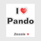 Ik hou van Pando Sticker (Vel)