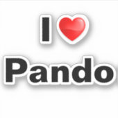 Ik hou van Pando Sticker (Voorkant)