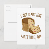 Ik hou van Panettone, oké! Briefkaart (Voorkant / Achterkant)