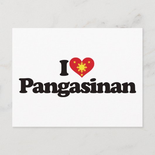 Ik hou van Pangasinan Briefkaart (Voorkant)