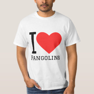 Ik hou van pangolins t-shirt