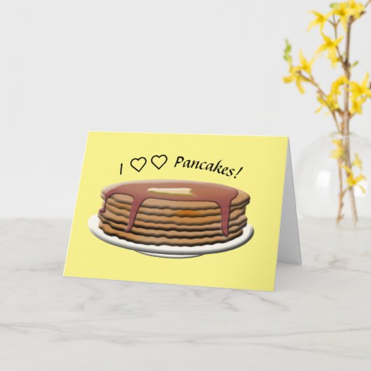 Ik hou van pannenkoeken! kaart (Gele Bloem)