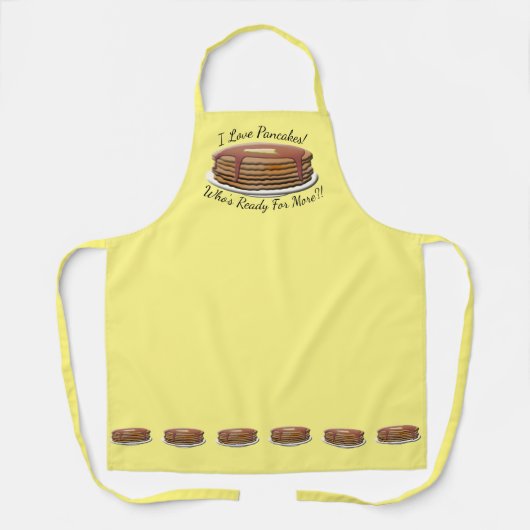 Ik hou van pannenkoeken! schort (Voorkant)
