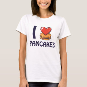 Ik hou van pannenkoeken T-shirt