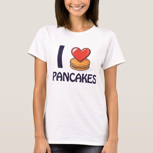 Ik hou van pannenkoeken T-shirt (Voorkant)