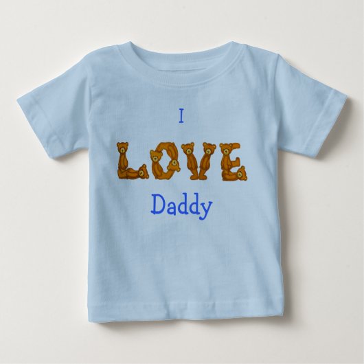 Ik hou van papa Baby~Teddy Bear Alphabet Letter (Voorkant)