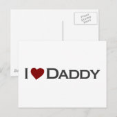 Ik hou van papa briefkaart (Voorkant / Achterkant)