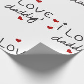 Ik hou van papa cadeaupapier (Hoek)