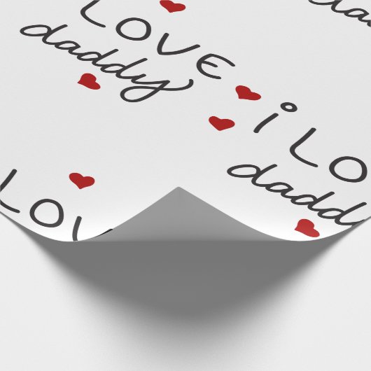 Ik hou van papa cadeaupapier (Hoek)