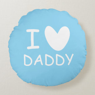 Ik hou van papa cute ronde kussen voor baby nurser