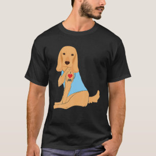 Ik hou van papa - Dog Heart Tattoo Cocker Spaniel T-shirt