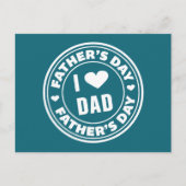 Ik hou van papa Happy Vaderdag | BRIEFKAART (Voorkant)