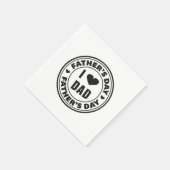 Ik hou van papa Happy Vaderdag | Servet (Hoek)