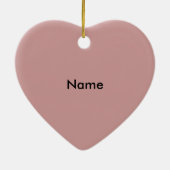 Ik hou van papa Heart Keramisch Ornament (Achterkant)