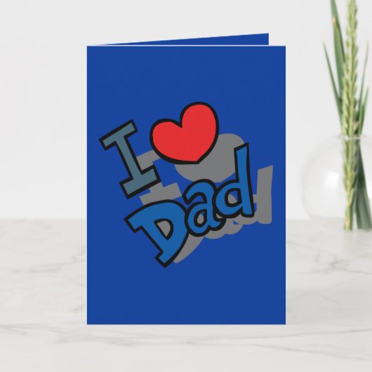 Ik hou van papa - kaart (Voorkant)