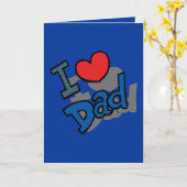 Ik hou van papa - kaart (Gele Bloem)