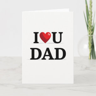 Ik hou van papa kunstkaart kaart