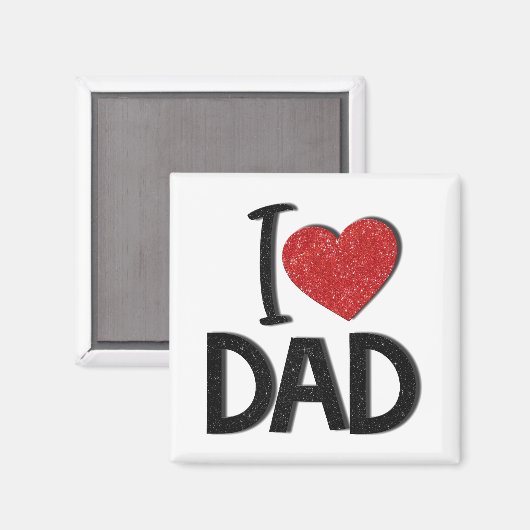 Ik hou van papa Magnet (Voorkant / Achterkant)