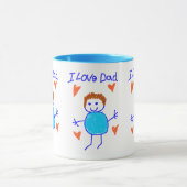 Ik hou van papa mok (Midden)