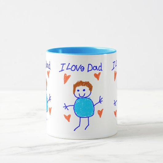 Ik hou van papa mok (Midden)