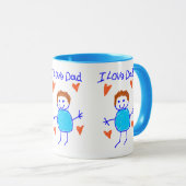 Ik hou van papa mok (Voorkant rechts)