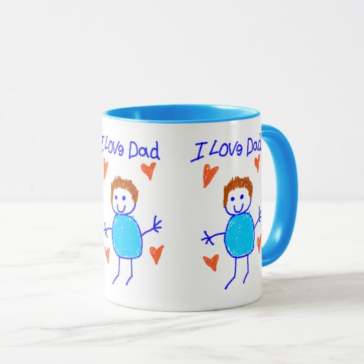 Ik hou van papa mok (Voorkant rechts)