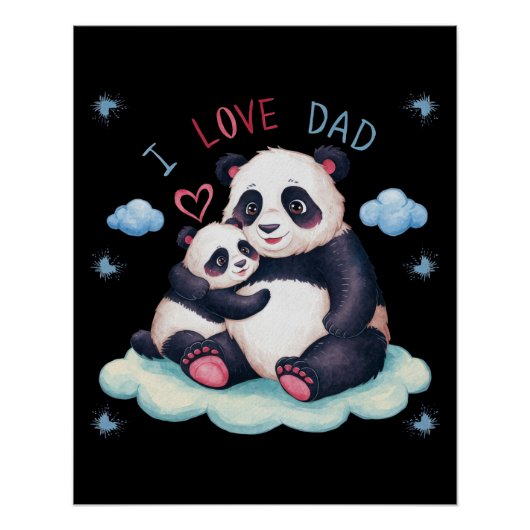 Ik hou van papa perfect poster (Voorkant)