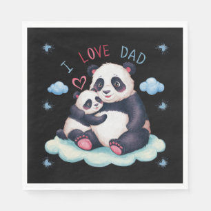Ik hou van papa servet