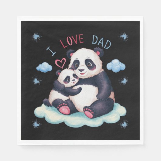 Ik hou van papa servet (Voorkant)