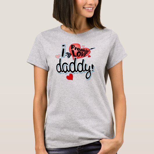 Ik hou van papa. t-shirt (Voorkant)