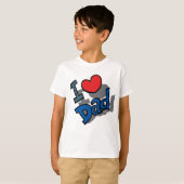 Ik hou van papa t-shirt (Voorkant volledig)