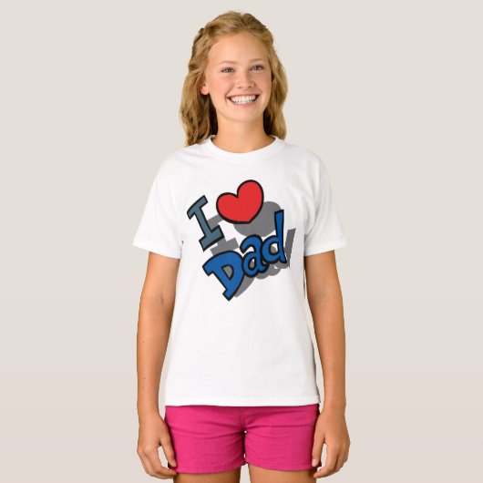 Ik hou van papa t-shirt (Voorkant volledig)