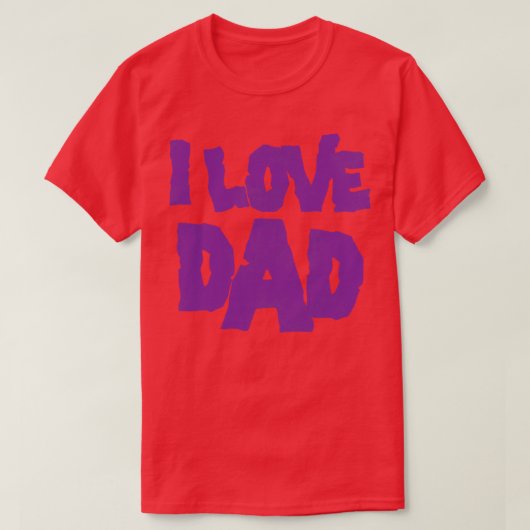Ik hou van papa t-shirt (Design voorkant)