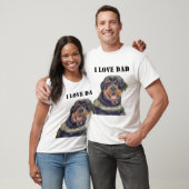 Ik hou van papa T-shirts Rottweiler (Unisex)