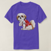 Ik hou van papa Tattoo Shih Tzu Pap Funny Fathers T-shirt (Design voorkant)