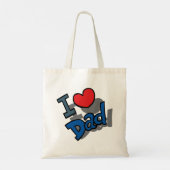 Ik hou van papa tote bag (Achterkant)