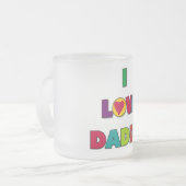 Ik hou van papa Tshirts en cadeaus Matglas Koffiemok (Voorkant links)