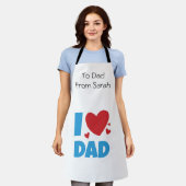 Ik hou van papa typografie Tekst Schort (Gedragen)