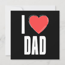 Ik hou van papa typografie Vaderdag kaart
