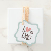 Ik hou van papa - vaderdag - hart bedankjes labels (In situ)