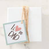 Ik hou van papa - vaderdag - hart bedankjes labels (In situ)