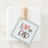 Ik hou van papa - vaderdag - hart bedankjes labels (In situ)
