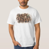 *~* IK HOU VAN PAPA Vaderdag Rustic AP86 T-shirt (Voorkant)