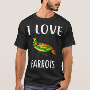 Ik hou van PAPEGAAIEN Grappige PAPEGAAI Premium T-shirt