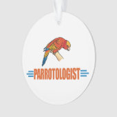 Ik hou van papegaaien ornament (voorkant)